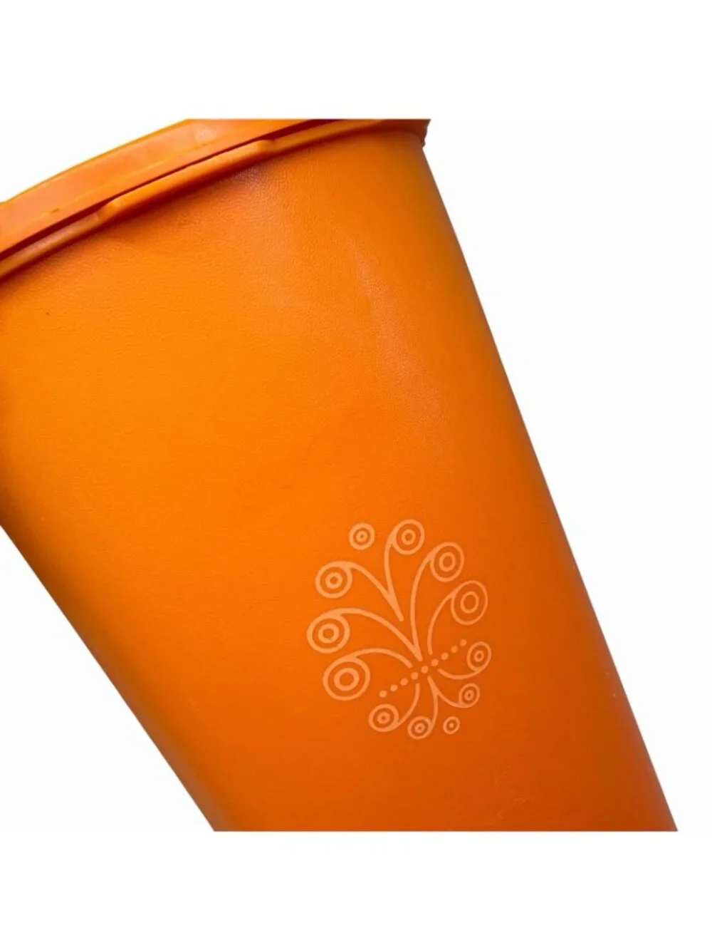 VTG Set of 3 Tupperware Servalier Canisters Retro Orange & Yellow W/Lids